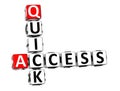 3D Quick Access Crossword Royalty Free Stock Photo