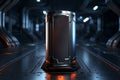 3D quick charge battery meets futuristic tech backdrop in stunning 3D render