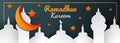 3d ramadhan banner blue