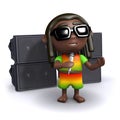 3d Rasta singer