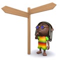 3d Rastafarian decides which way to go