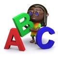 3d Rastafarian teaches the alphabet