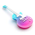 3D realist ukulele on White Background Royalty Free Stock Photo