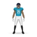 3D realistic American football player