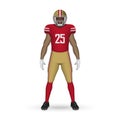 3D realistic American football player