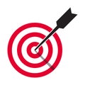 3D Realistic Bullseye Target Icon, Arrow Dart Targeting Symbol, Archery Target Icon, Dart Targeting Market Logo For Success, Royalty Free Stock Photo