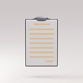 3d realistic documents icon. Vector illustration