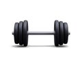 3d realistic dumbbell isolated on white background. Vector illustration