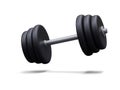 3d realistic dumbbell isolated on white background. Vector illustration