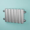 3d realistic illustration icon of central heating battery, radiator