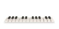3d realistic piano keys. Musical instrument keyboard. Vector illustration