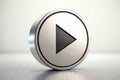 3d Realistic Play button illustration