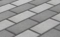 Render of grey lock paving texture.