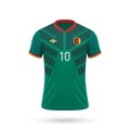 3d realistic soccer jersey Cameroon national team 2024