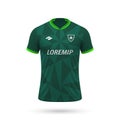 3d realistic soccer jersey in Palmeiras style