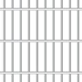 3d realistic steel prison bars. Royalty Free Stock Photo