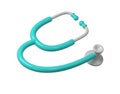 3d stethoscope icon. Render Illustration medical tool. Symbol concept of healthcare industry Royalty Free Stock Photo
