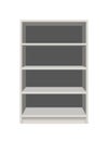 realistic vector icon. Isolated bookcase with empty shelves.