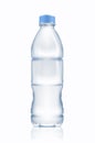 3d realistic vector icon. Plastic bottle of water. Isolated on white background. Beverage, drink mockup. Royalty Free Stock Photo