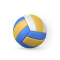 3d realistic volleyball ball isolated on white background. Vector illustration