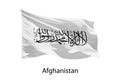 3d realistic Waving flag of Afghanistan Isolated