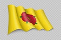 3D Realistic waving Flag of Lancashire is a county of England