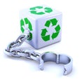 3d Recycle dice shackle