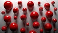 3D red balls