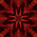 3d red black octagonal mosaic style pattern