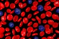 3D red blood cells, virus cells Royalty Free Stock Photo