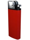 3D red cigarette lighter Royalty Free Stock Photo