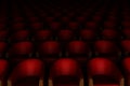 3d red cinema chairs