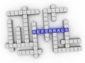 3d Referrals word cloud concept