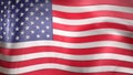 3D reflective United States of America flag Royalty Free Stock Photo