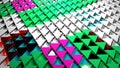 3d render abstract background. Triangle form