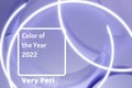 3d render abstract background with neon lights and text toned color of the year
