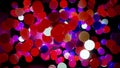 3d render. Abstract bg of colorful balls in air, which randomly light up and reflect in each other. Multicolored spheres Royalty Free Stock Photo