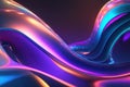 3d render, abstract fluid background, ai generative Royalty Free Stock Photo