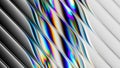 3d render. Abstract geometric background. A vibrant design featuring tube shapes with a holographic gradient. Spectrum of colors