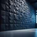 3d render of abstract glowing neon lights 3d render of abstract glowing neon lights empty dark blue concrete room