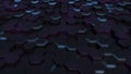 3d render of abstract hexagonal geometric Royalty Free Stock Photo