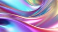 3d render, abstract iridescent colorful background, modern holographic foil layers with folds, rainbow wallpaper