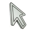 Abstract, isolated computer cursors