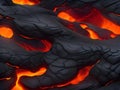 3d render of abstract lava flow background