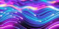 3d render, abstract pink blue neon background. Speed of light, motion blurry lines and bokeh lights. Digital wallpaper Royalty Free Stock Photo