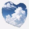 3d render of abstract realistic clouds, weather clip art, and design elements isolated on a white background.