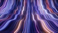 3d render, abstract wavy background, ultra violet neon rays, glowing lines, cyber network, speed of light, space and time strings. Royalty Free Stock Photo