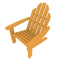 3d Render of an Adirondack Chair