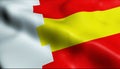 3D Render of Administrative Division Moldova Flag of Soroca