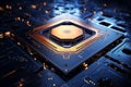 3D render AI artificial intelligence technology CPU central processor